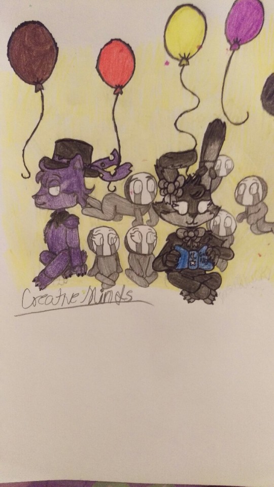 Finally We Have Shadow Freddy And Shadow Bonnie In My Half Animal Au . I See Them As Caretakers Of The