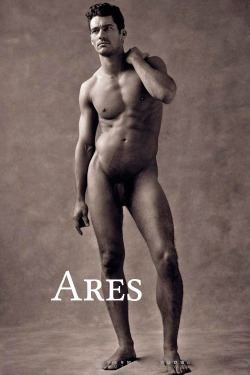 imthegatekeeper:  Ares (Ancient Greek: Ἄρης [árɛːs]) is the Greek god of war. He is one of the Twelve Olympians, and the son of Zeus and Hera. In Greek literature, he often represents the physical or violent and untamed aspect of war, in contrast