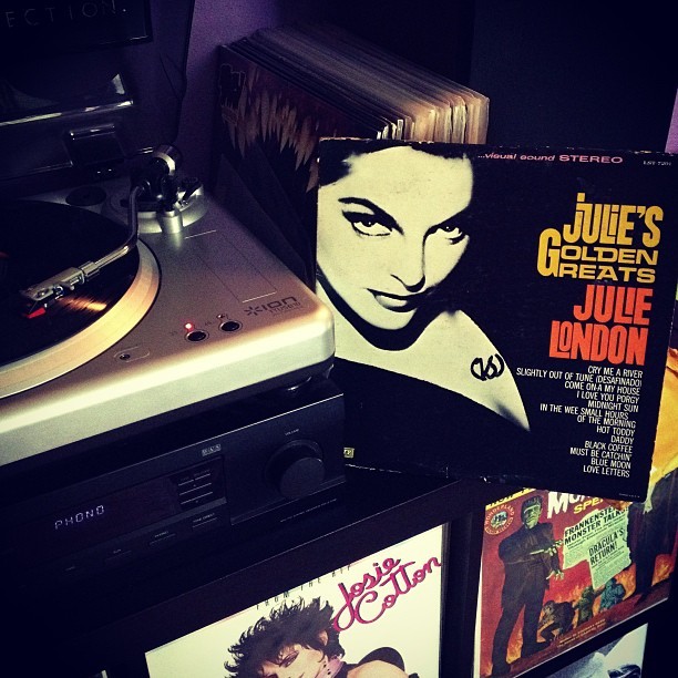 justcoolrecords:  Super sexy #julielondon is putting me in a lovely mellow mood #nowplaying