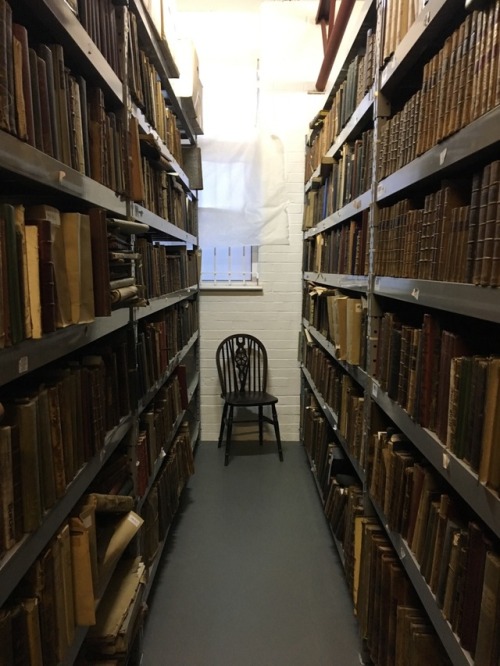 Spotted in a corner of the Maggs Warehouse: a good place to sit and read, undisturbed.