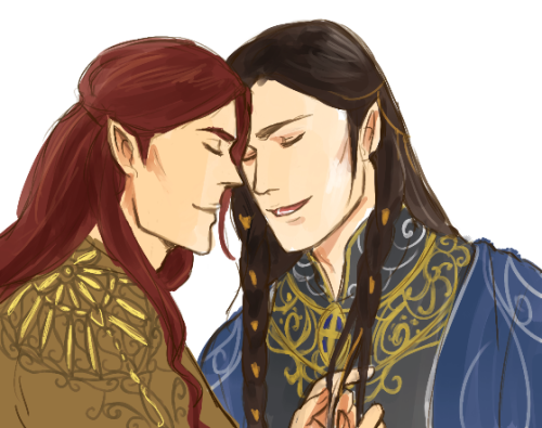 niyochara:doodles of Mae/fin in Valinorsorry im so bored *_*