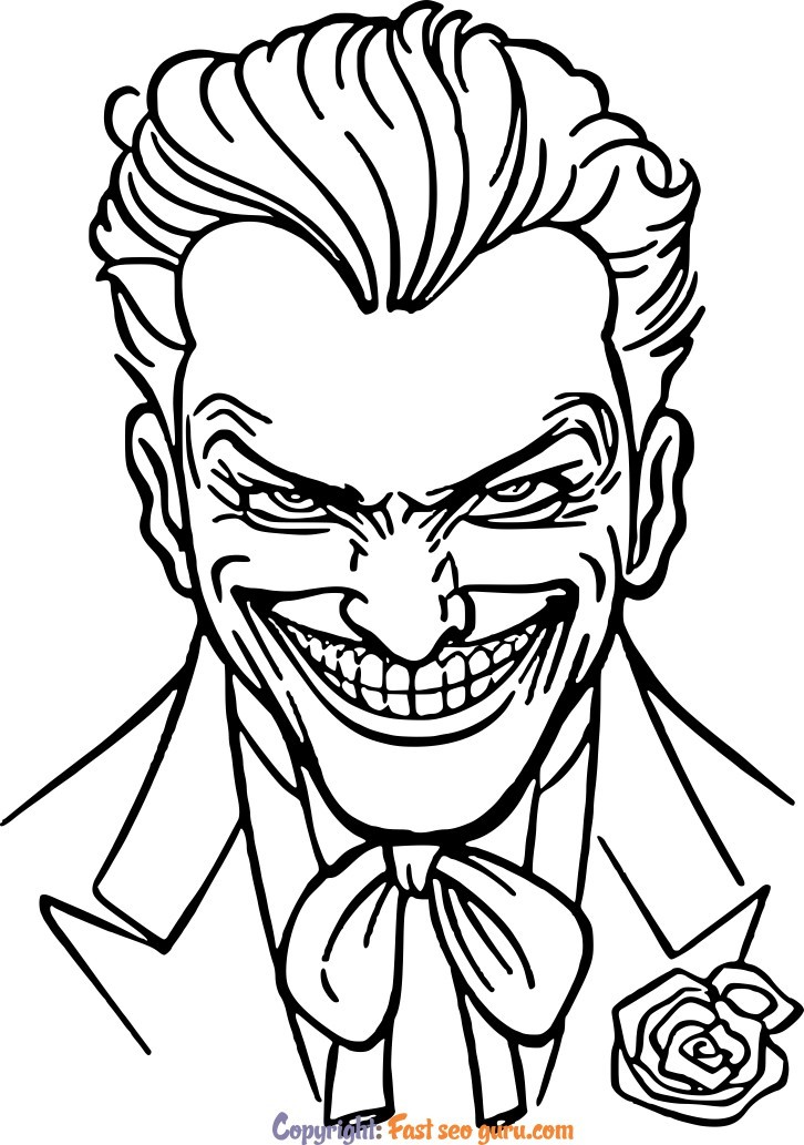 The Joker Printable Coloring Pages