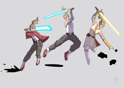 sessenaa: Psst… What if- What IF they were a star wars? Aka movement studies but make them fu