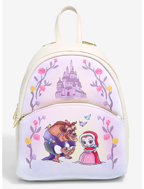 Beauty and The Beast mini backpack and wallet by Loungefly found at Hot Topic.BackpackWallet