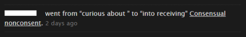 herdirtylittleheart:  My friend T changed her fetish interests after a hot date. I’ve finally found a reason to appreciate fetlife. 
