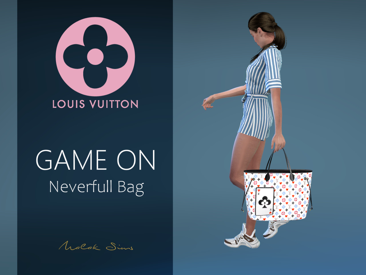 Malak Sims — LOUIS VUITTON - Game On Neverfull Bag