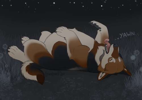 Sleepy yotebear in color now for my lovely ραтяσи Erthshade!
