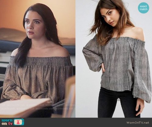 wornontv: Jane’s off-shoulder top on The Bold Type: Off Shoulder Smock Top by One Teaspoon at 