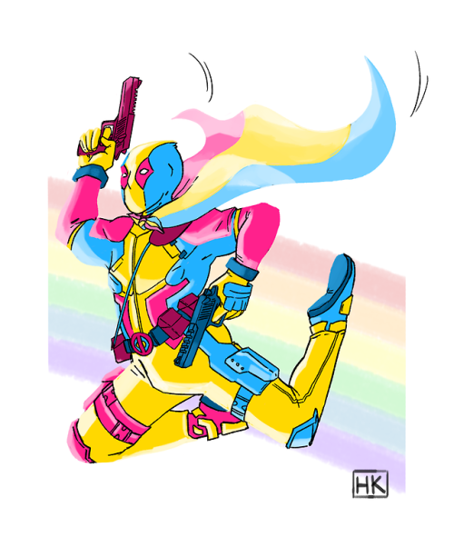 Honestly you can pry Deadpool from my cold dead pansexual hands. Happy Pride Month everyone! 