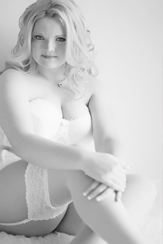 Curves in lingerie