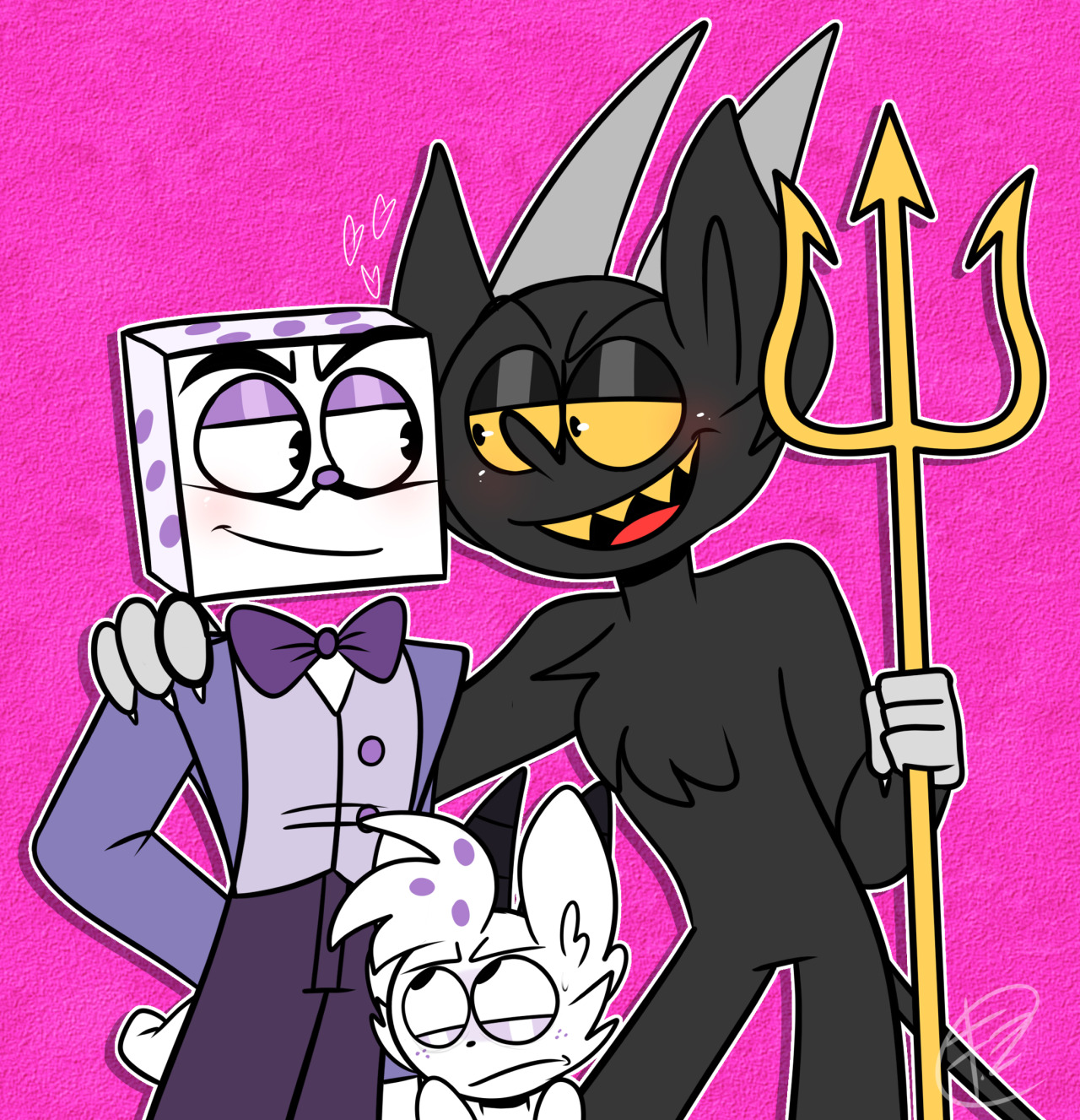 Devil x king dice drawing and story thing