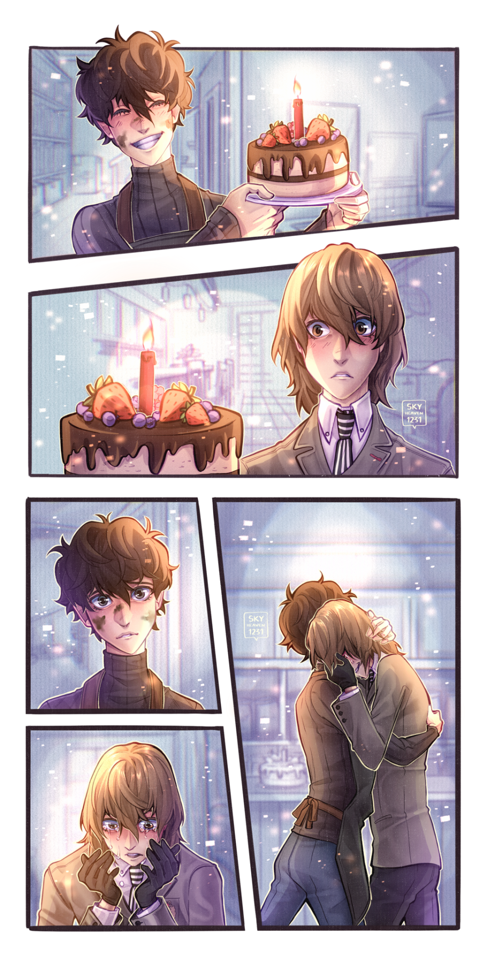 Akechi x joker comic