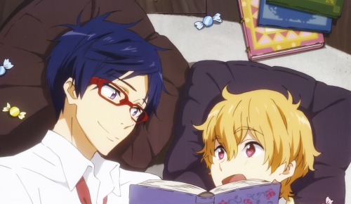 tough-muffins:More examples of Rei looking at Nagisa lovingly. This time in official art. Part 1 - Here *None of the original scans are by me and I’m sorry for cropping out the other characters.