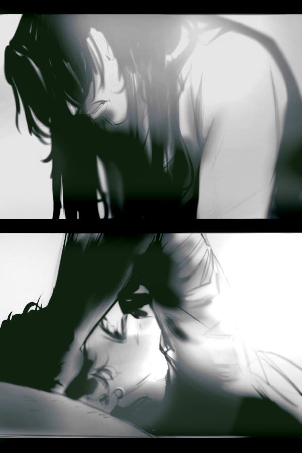saint-vagrant:2 recent panels and a bunch of sketches for criminally excellent webcomic superpose 