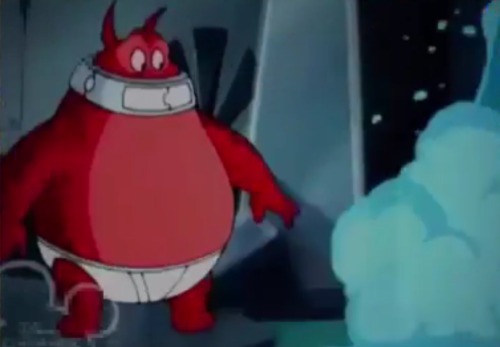 From the Buzz Lightyear of Star Command episode “Beaste of Karn”, which featured Booster here in his tighty-whities for about 75% of the episode.———————————————&mdas