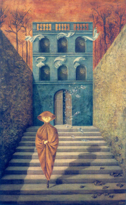 Artist-Varo:  Breaking Off, Remedios Varohttps://Www.wikiart.org/En/Remedios-Varo/Breaking-Off-1955