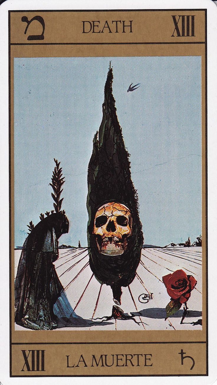 triste-le-roy:  Death card from the Dalí Universal Tarot (Juan Llarch &amp;