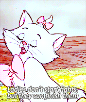 notjustfairytales:  ♔ disney meme  ↳ [8/8] characters: Marie 