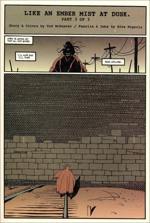 Eddy Current InLike An Ember Mist At DuskWritten By Ted McKeeverArt By Mike Mignola And Ted McKeever