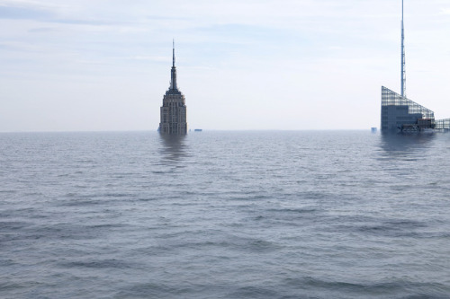 jeroenapers:United Land. Apocalyptische fotomontages van Francois Ronsiaux, wanneer de wereld verandert in Waterworld. Read More