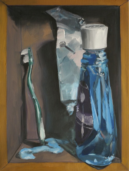 richardgnanniv:  Richard Gnann IV. Dental Hygiene Still-life 2014  10”x14” 