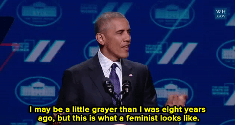 moesha:  oceansoverflowme:  micdotcom:  Watch: President Obama delivers pointedly feminist speech at