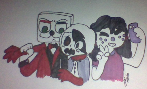 Oof, Picture 1 From Last Night. The Only Character Here That I Own Is The Center One. The Other Two Belong