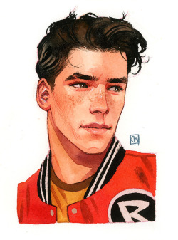 kevinwada:  Robin headshotBased on Gabriel Picolo’s Teen Titans designs