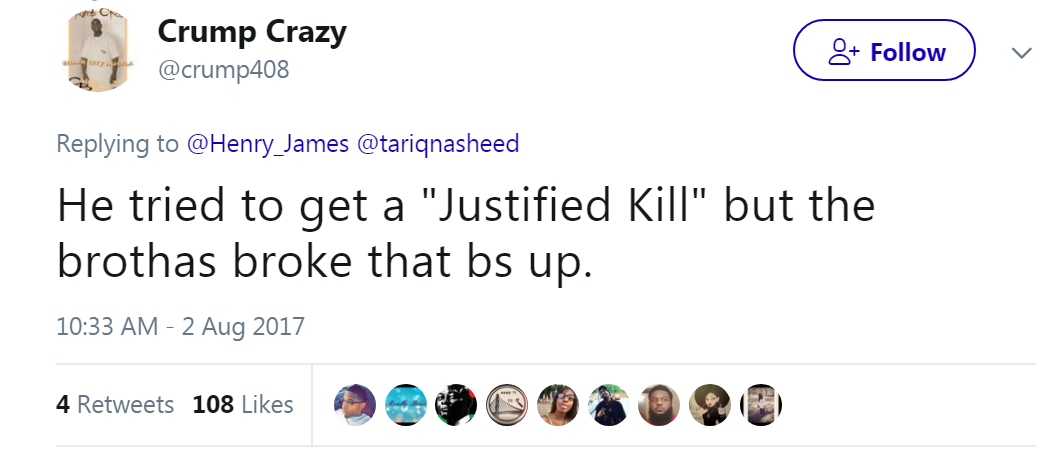 blackness-by-your-side: “No justice — just us”   All the bitch came out his