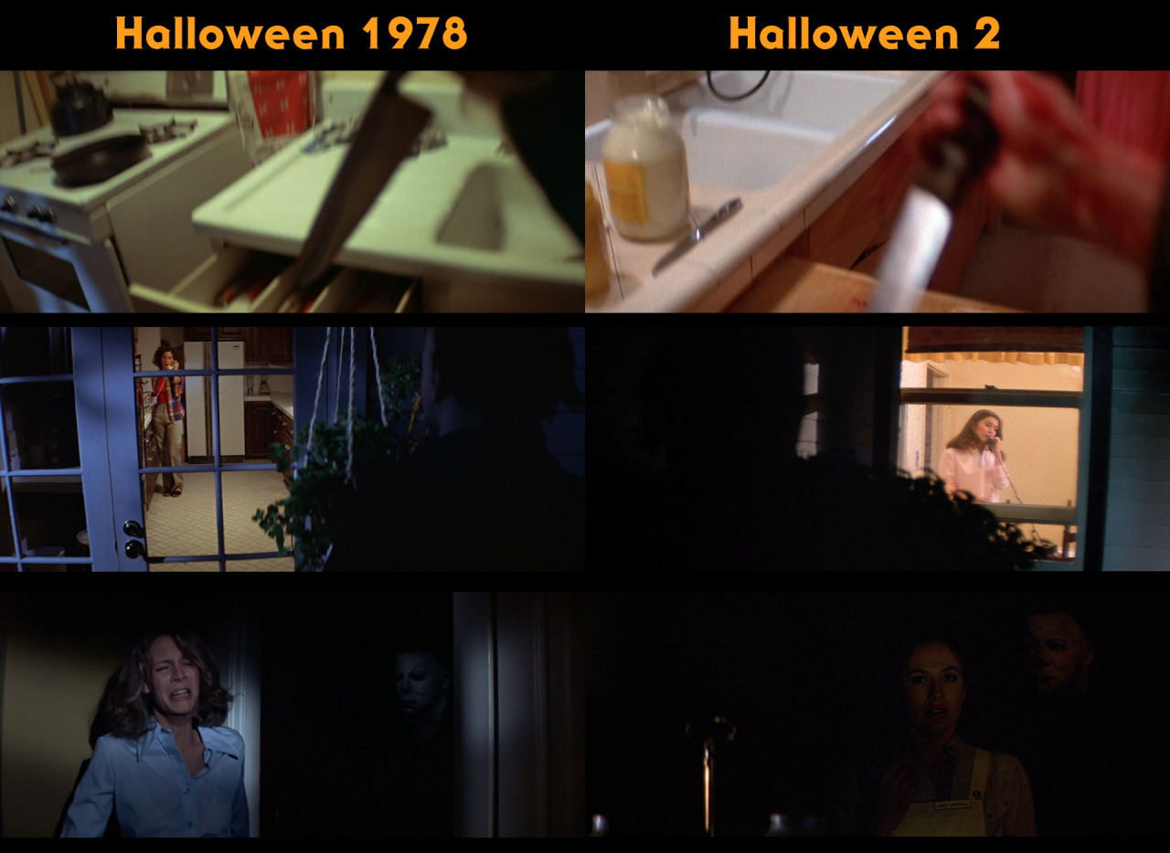 How many sex scenes are in the original halloween movie