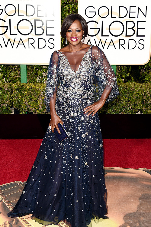 mcavoys:  Viola Davis attends the 73rd Annual Golden Globe Awards held at the Beverly