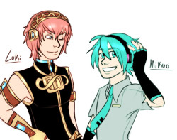 my interpretation of mikuo and luki~