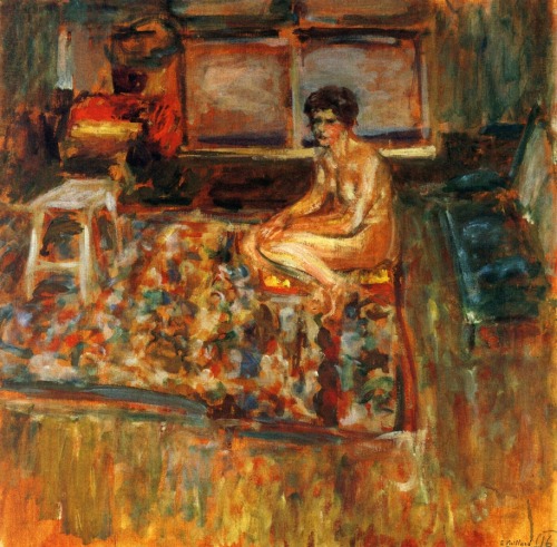 Nude on an Orange Rug, 1909, Edouard VuillardMedium: oil,canvas