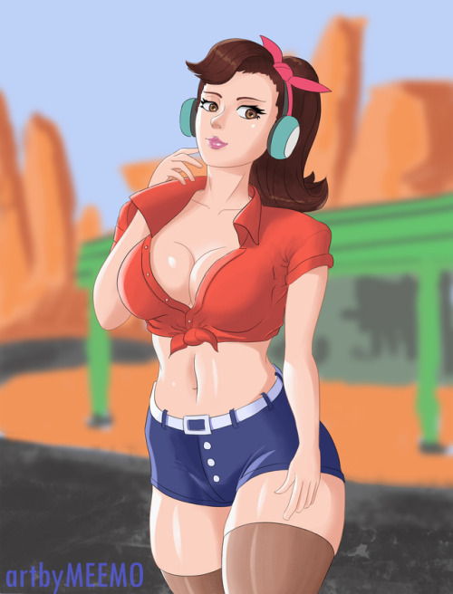 artbymeemo:Cruiser Dva from Overwatch! This was a fun one. Here’s SFW and NSFW versions! 