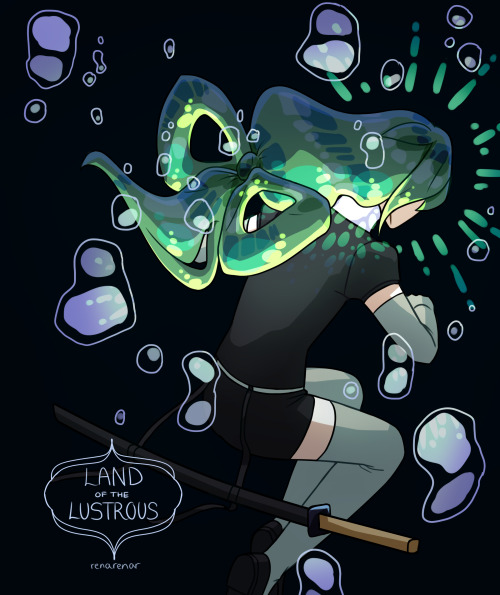 i made a second set of bnha x land of the lustrous crossover chapter/volume covers! (first set here)