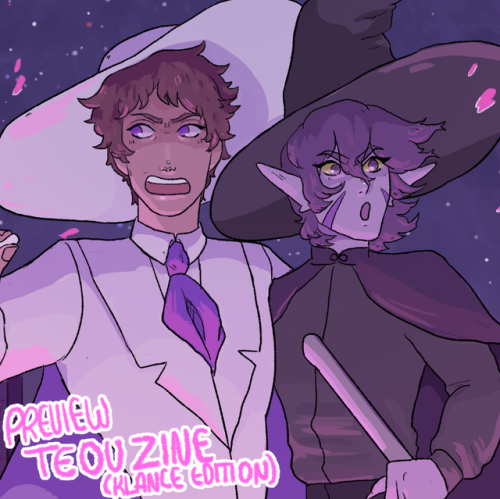 Another preview of a piece I did for @vld-au-zinecollection (Klance Edition) with my Wicked!Au.If yo
