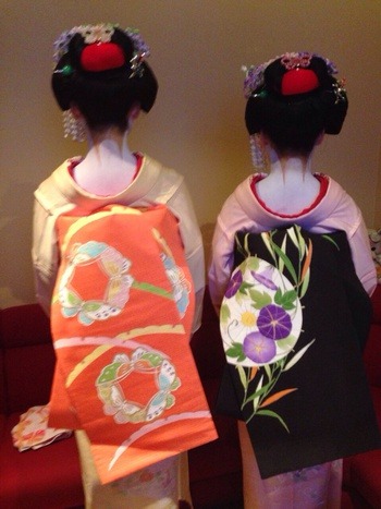 geisha-kai:  Minarai Fukuhana and Fukutama in September 2014 - they should debut