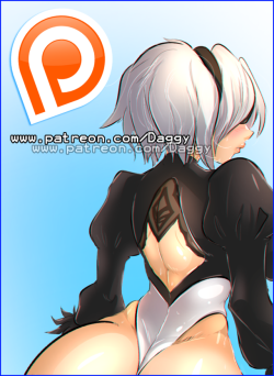 lovelydagger:Incoming 2b T H I C C♥Eye candy is here ^-^ thank chu for all my supporters for making this happen ;//; ♥♥  https://www.patreon.com/Daggy ♥♥