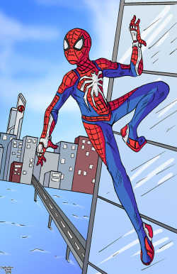 I’m A Big Fan Of The Advanced Suit In The Newest Spider-Man Game. I Meant To Draw