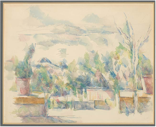 Paul Cézanne: Terrace of the Garden at Les Lauves, 1902-1906