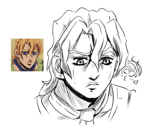 first few practice tries for Jojo art.Guess who’s my fave, lolol