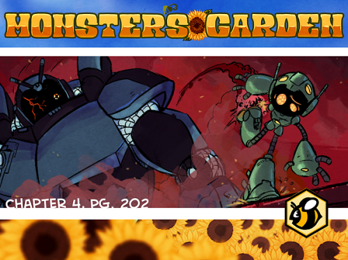 monstersgardencomic: monstersgardencomic:  Chapter 4, pg 202: In which the battle continues. Monster