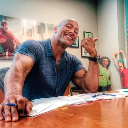 mickeyandcompany:  From Dwayne Johnson’s Instagram account:At DISNEY STUDIOS signing contracts to play the male lead in their next big classic animated musical, #MOANA. Just had an amazing 2hr presentation and it’s easy to see why they’re the greatest