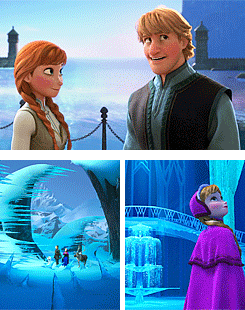 ioweyouasled:“I never knew winter could be so beautiful.”Frozen + colours; an old trick.