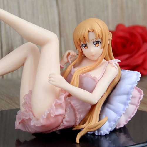 gearbestlife: 22cm Nightgown Dressing Asuna Cosplay Model Cute Character Figure Model  More&nbs