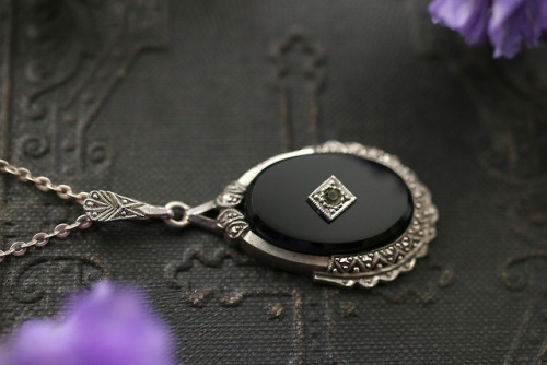 These antique silver gemstone necklaces sold so fast but they’re too beautiful not to share. S