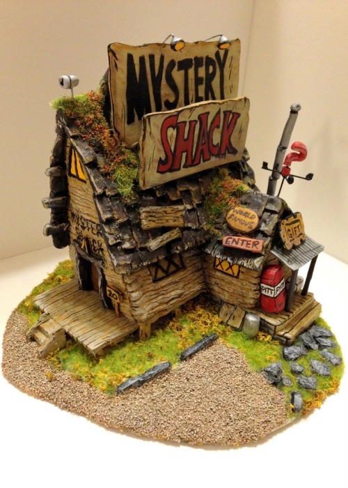 Mystery Shack made of clay by James Bridge.