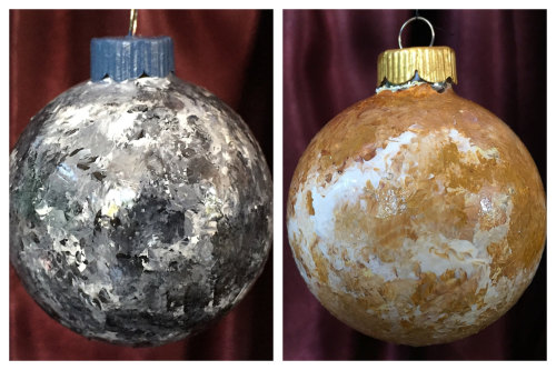 Hand-Painted Solar System Glass Ornament Set By Velaciela On Etsy
