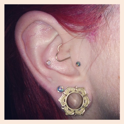 girlyplugs: Some cute ear piercing project photos I had saved on my computer