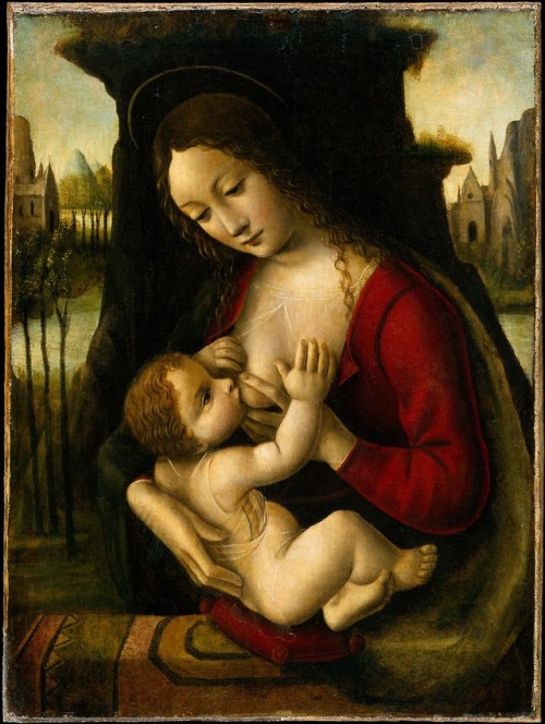 met-european-paintings:Madonna and Child by Bernardino dei Conti, European PaintingsMedium: Oil on w